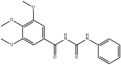 N-phenyl-N'-(3,4,5-trimethoxybenzoyl)thiourea Struktur