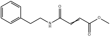 methyl 4-oxo-4-[(2-phenylethyl)amino]-2-butenoate Struktur