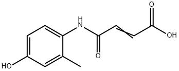 4-(4-hydroxy-2-methylanilino)-4-oxo-2-butenoicacid Struktur