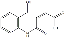 4-[2-(hydroxymethyl)anilino]-4-oxo-2-butenoic acid Struktur