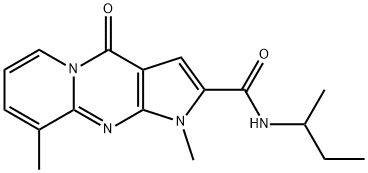 N-(sec-butyl)-1,9-dimethyl-4-oxo-1,4-dihydropyrido[1,2-a]pyrrolo[2,3-d]pyrimidine-2-carboxamide Struktur