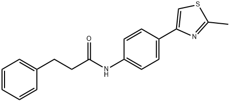 N-[4-(2-methyl-1,3-thiazol-4-yl)phenyl]-3-phenylpropanamide Struktur