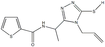 N-[1-(4-allyl-5-sulfanyl-4H-1,2,4-triazol-3-yl)ethyl]-2-thiophenecarboxamide Struktur