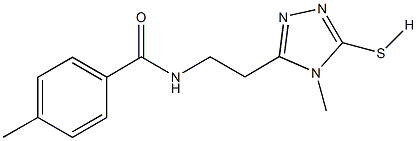 4-methyl-N-[2-(4-methyl-5-sulfanyl-4H-1,2,4-triazol-3-yl)ethyl]benzamide Struktur