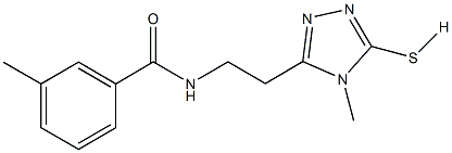 3-methyl-N-[2-(4-methyl-5-sulfanyl-4H-1,2,4-triazol-3-yl)ethyl]benzamide Struktur