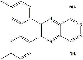 8-amino-2,3-bis(4-methylphenyl)pyrazino[2,3-d]pyridazin-5-ylamine Struktur