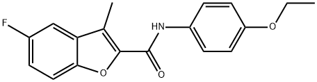 N-(4-ethoxyphenyl)-5-fluoro-3-methyl-1-benzofuran-2-carboxamide Struktur