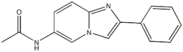 N-(2-phenylimidazo[1,2-a]pyridin-6-yl)acetamide Struktur