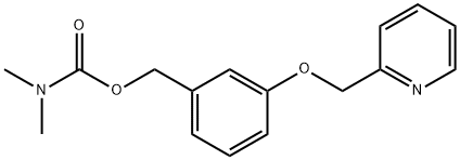 3-(2-pyridinylmethoxy)benzyl dimethylcarbamate Struktur