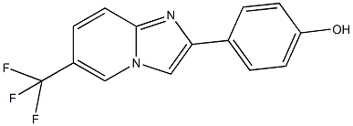 4-[6-(trifluoromethyl)imidazo[1,2-a]pyridin-2-yl]phenol Struktur