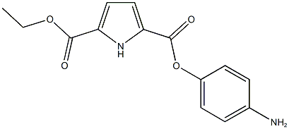 2-(4-aminophenyl) 5-ethyl 1H-pyrrole-2,5-dicarboxylate Struktur