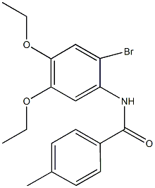 N-(2-bromo-4,5-diethoxyphenyl)-4-methylbenzamide Struktur