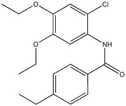 N-(2-chloro-4,5-diethoxyphenyl)-4-ethylbenzamide Struktur