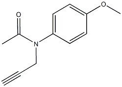 N-(4-methoxyphenyl)-N-(2-propynyl)acetamide Struktur