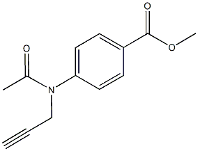 methyl 4-[acetyl(2-propynyl)amino]benzoate Struktur