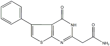 2-(4-oxo-5-phenyl-3,4-dihydrothieno[2,3-d]pyrimidin-2-yl)acetamide Struktur