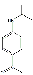 N-[4-(methylsulfinyl)phenyl]acetamide Struktur