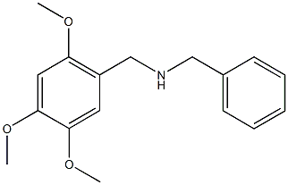 N-benzyl-N-(2,4,5-trimethoxybenzyl)amine Struktur