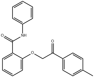 2-[2-(4-methylphenyl)-2-oxoethoxy]-N-phenylbenzamide Struktur