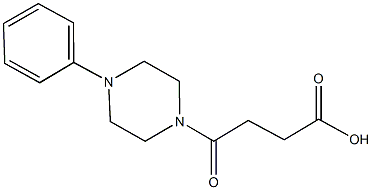 4-oxo-4-(4-phenyl-1-piperazinyl)butanoic acid Struktur