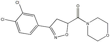 4-{[3-(3,4-dichlorophenyl)-4,5-dihydro-5-isoxazolyl]carbonyl}morpholine Struktur