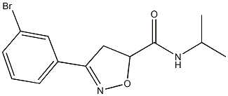 3-(3-bromophenyl)-N-isopropyl-4,5-dihydro-5-isoxazolecarboxamide Struktur