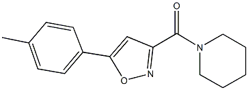 1-{[5-(4-methylphenyl)-3-isoxazolyl]carbonyl}piperidine Struktur