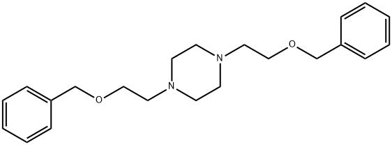 1,4-bis[2-(benzyloxy)ethyl]piperazine Struktur