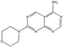 7-(4-morpholinyl)pyrimido[4,5-d]pyrimidin-4-amine Struktur