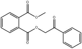 1-methyl 2-(2-oxo-2-phenylethyl) phthalate Struktur