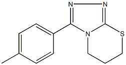 3-(4-methylphenyl)-6,7-dihydro-5H-[1,2,4]triazolo[3,4-b][1,3]thiazine Struktur