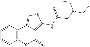 2-(diethylamino)-N-(4-oxo-4H-thieno[3,4-c]chromen-3-yl)acetamide Struktur