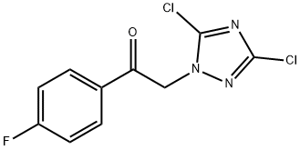 2-(3,5-dichloro-1H-1,2,4-triazol-1-yl)-1-(4-fluorophenyl)ethanone Struktur