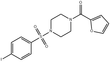 1-(2-furoyl)-4-[(4-iodophenyl)sulfonyl]piperazine Struktur