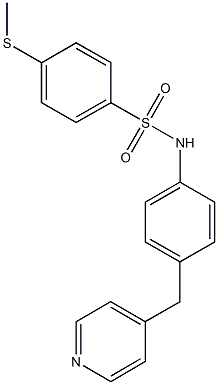 4-(methylsulfanyl)-N-[4-(4-pyridinylmethyl)phenyl]benzenesulfonamide Struktur