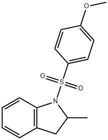 1-[(4-methoxyphenyl)sulfonyl]-2-methylindoline Struktur