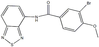 N-(2,1,3-benzothiadiazol-4-yl)-3-bromo-4-methoxybenzamide Struktur