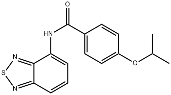 N-(2,1,3-benzothiadiazol-4-yl)-4-isopropoxybenzamide Struktur