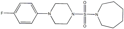 1-{[4-(4-fluorophenyl)-1-piperazinyl]sulfonyl}azepane Struktur