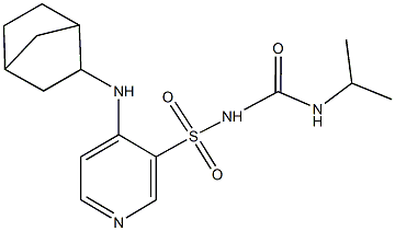 4-(bicyclo[2.2.1]hept-2-ylamino)-3-({[(isopropylamino)carbonyl]amino}sulfonyl)pyridine Struktur