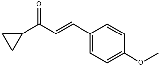 1-cyclopropyl-3-(4-methoxyphenyl)-2-propen-1-one Struktur