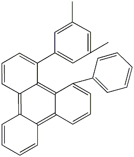 1-(3,5-dimethylphenyl)-12-phenyltriphenylene Struktur