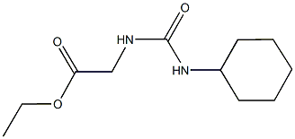 ethyl {[(cyclohexylamino)carbonyl]amino}acetate Struktur