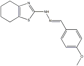 4-methoxybenzaldehyde 4,5,6,7-tetrahydro-1,3-benzothiazol-2-ylhydrazone Struktur