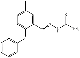 1-[5-methyl-2-(phenylsulfanyl)phenyl]ethanone semicarbazone Struktur