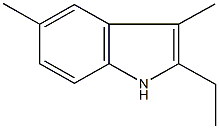 2-ethyl-3,5-dimethyl-1H-indole Struktur