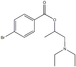 2-(diethylamino)-1-methylethyl 4-bromobenzoate Struktur