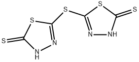 5-[(5-sulfanyl-1,3,4-thiadiazol-2-yl)sulfanyl]-1,3,4-thiadiazole-2-thiol Struktur