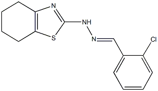 2-chlorobenzaldehyde 4,5,6,7-tetrahydro-1,3-benzothiazol-2-ylhydrazone Struktur