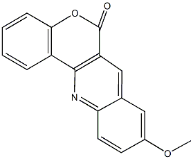 9-methoxy-6H-chromeno[4,3-b]quinolin-6-one Struktur